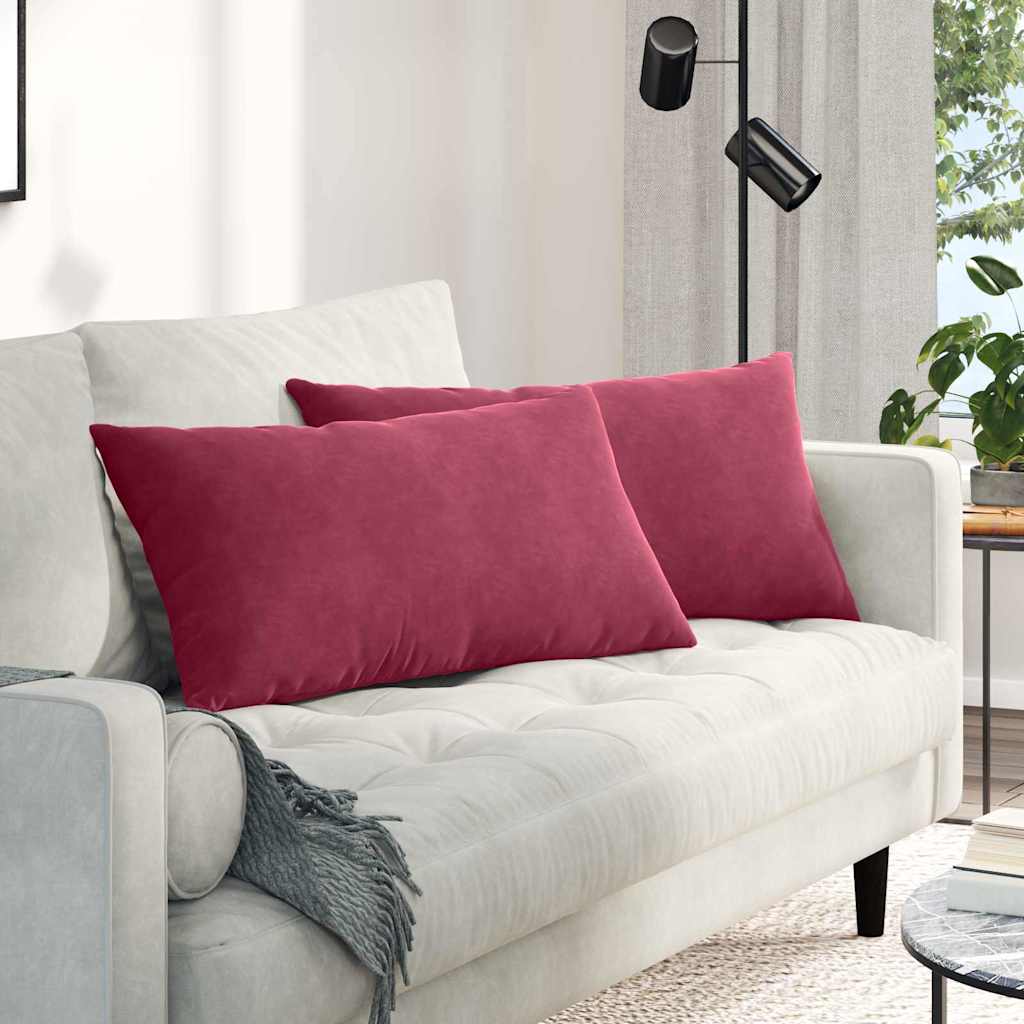 Sofa Cushions 2 pcs Yellow 120 x 40 cm Corduroy Fabric
