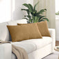 Sofa Cushions 2 pcs Yellow 120 x 40 cm Corduroy Fabric