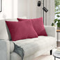 Sofa Cushions 2 pcs Yellow 120 x 40 cm Corduroy Fabric