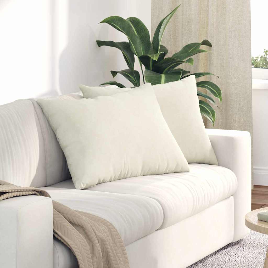 Sofa Cushions 2 pcs Yellow 120 x 40 cm Corduroy Fabric