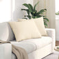 Sofa Cushions 2 pcs Light Yellow 120 x 40 cm Corduroy Fabric