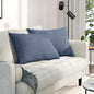 Sofa Cushions 2 pcs Light Yellow 120 x 40 cm Corduroy Fabric