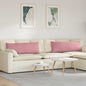 Sofa Cushions 2 pcs Yellow 120 x 40 cm Corduroy Fabric
