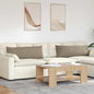 Sofa Cushions 2 pcs Beige 120 x 40 cm fabric