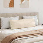 Cojines de sofá 2 pcs Beige 120 x 40 cm tela