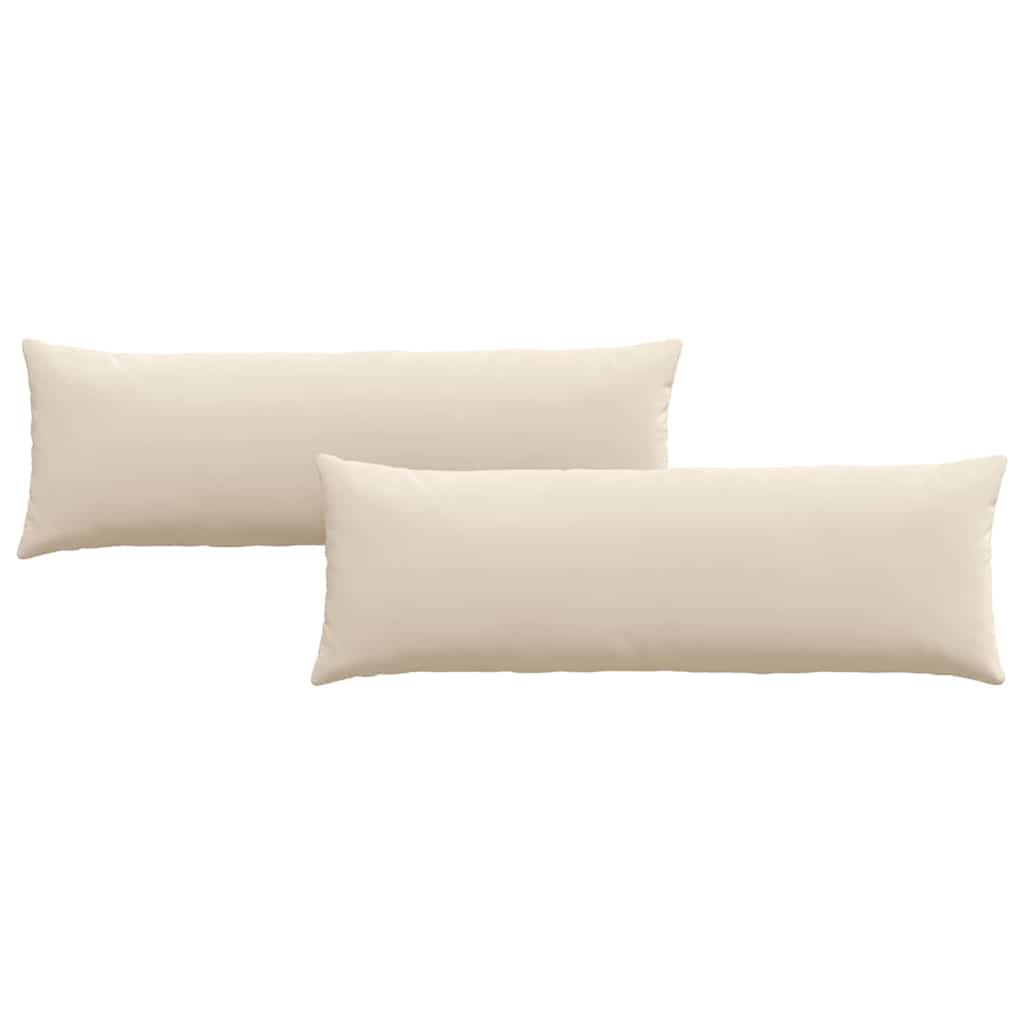 Cojines de sofá 2 pcs Beige 120 x 40 cm tela