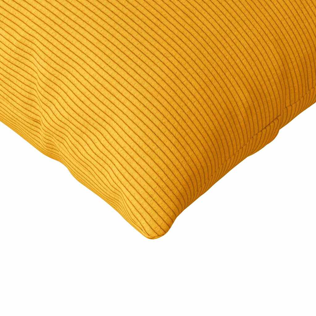 Cojines de sofá 2 pcs Amarillo Claro 120 x 40 cm Tela de pana