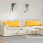 Sofa Cushions 2 pcs Light Yellow 120 x 40 cm Corduroy Fabric