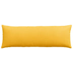 Cojines de sofá 2 pcs Amarillo Claro 120 x 40 cm Tela de pana