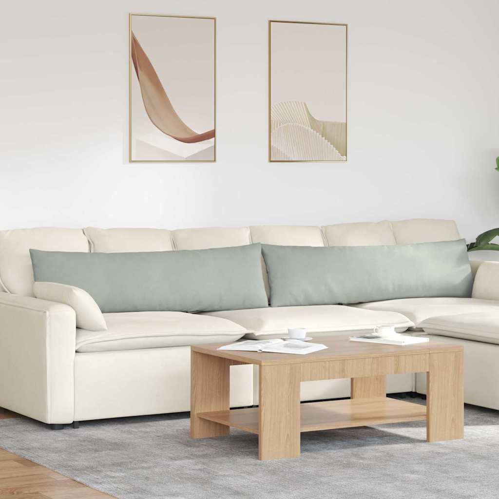 Sofa Cushions 2 pcs Yellow 120 x 40 cm Corduroy Fabric