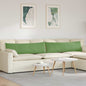 Sofa Cushions 2 pcs Yellow 120 x 40 cm Corduroy Fabric
