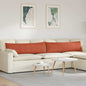 Sofa Cushions 2 pcs Light Yellow 120 x 40 cm Corduroy Fabric