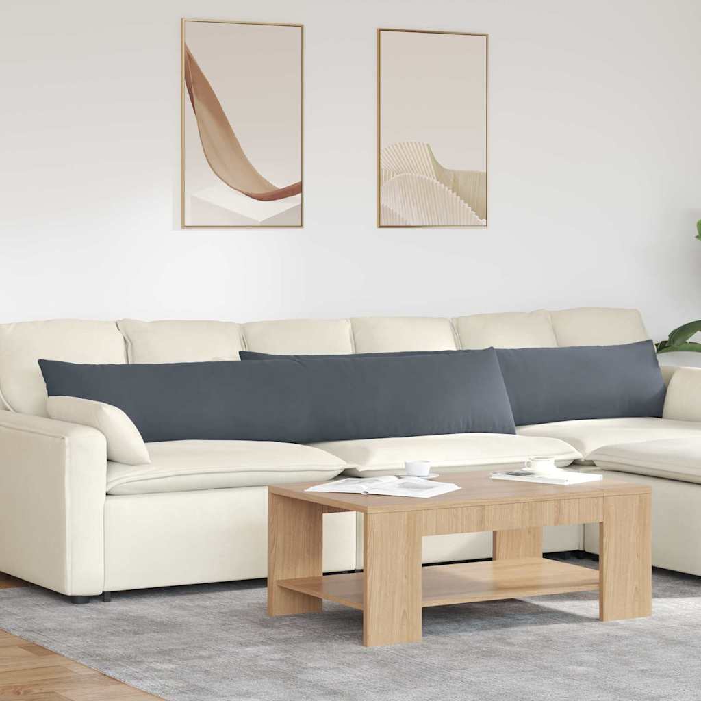 Sofa Cushions 2 pcs Yellow 120 x 40 cm Corduroy Fabric