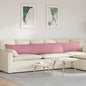 Sofa Cushions 2 pcs Yellow 120 x 40 cm Corduroy Fabric