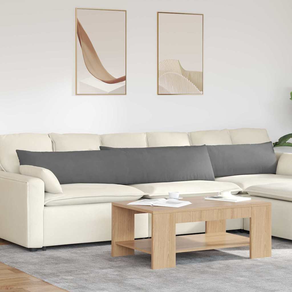 Almofadas de sofá 2 pçs Bege 120 x 40 cm tecido