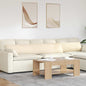 Sofa Cushions 2 pcs Light Yellow 120 x 40 cm Corduroy Fabric
