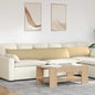 Sofa Cushions 2 pcs Light Yellow 120 x 40 cm Corduroy Fabric