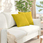 Almofadas de Sofá 2 unidades Amarelo 120 x 40 cm Tecido de Veludo Cotelê