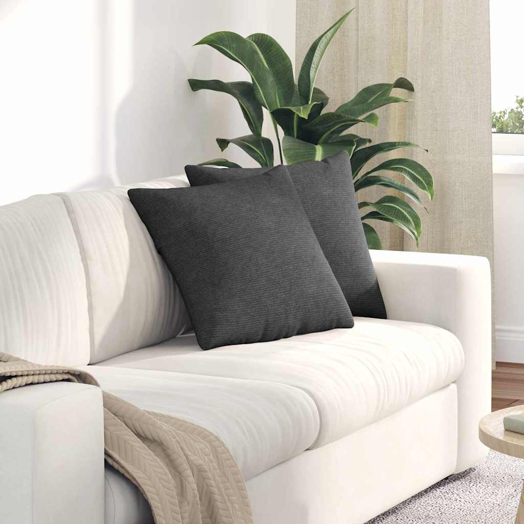 Sofa Cushions 2 pcs Light Yellow 120 x 40 cm Corduroy Fabric