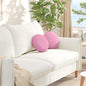 Seat Cushions 2 pcs Light Yellow Ø30 x 13 cm fabric