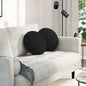 Seat Cushions 2 pcs Light Yellow Ø30 x 13 cm fabric