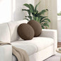 Seat Cushions 2 pcs Light Yellow Ø30 x 13 cm fabric