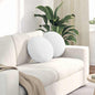 Seat Cushions 2 pcs Light Yellow Ø30 x 13 cm fabric