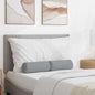 Almofadas Bolster 2 pçs Amarelo Claro Ø 15 x 40 cm tecido