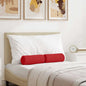 Almofadas Bolster 2 pçs Amarelo Claro Ø 15 x 40 cm tecido
