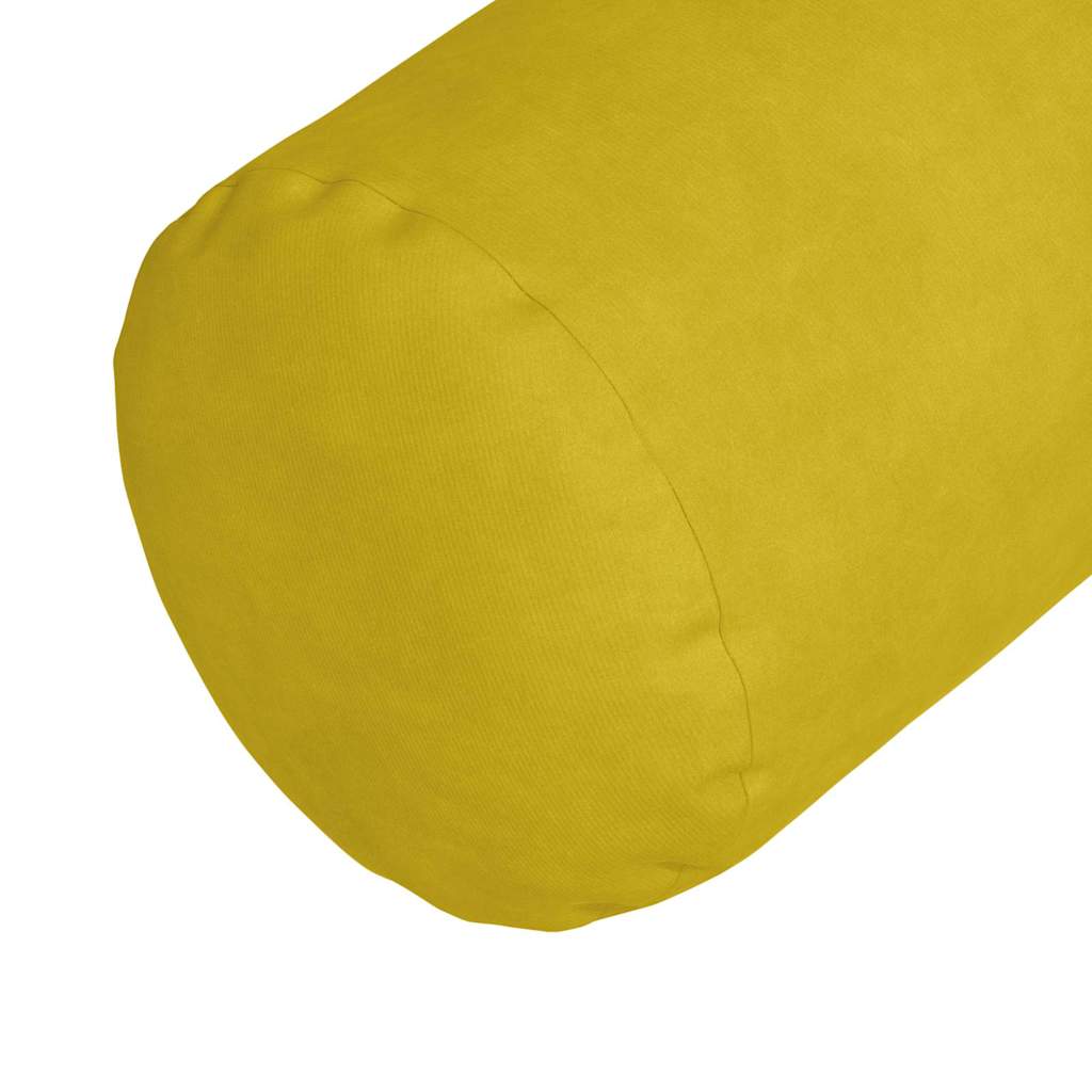 Cojines Bolster 2 pcs Amarillo Ø 15 x 40 cm Tela de pana