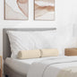 Bolster Cushions 2 pcs Beige Ø 15 x 40 cm Microfiber Fabric
