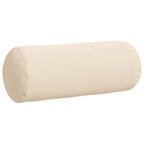 Cojines Bolster 2 pcs Beige Ø 15 x 40 cm Tela de microfibra