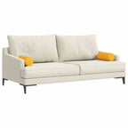 Cojines Bolster 2 pcs Amarillo Claro Ø 15 x 40 cm Tela de pana