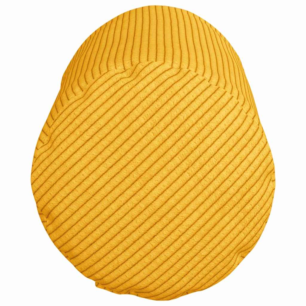 Cojines Bolster 2 pcs Amarillo Claro Ø 15 x 40 cm Tela de pana