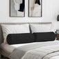 Bolster Cushions 2 pcs Beige Ø 15 x 40 cm Microfiber Fabric