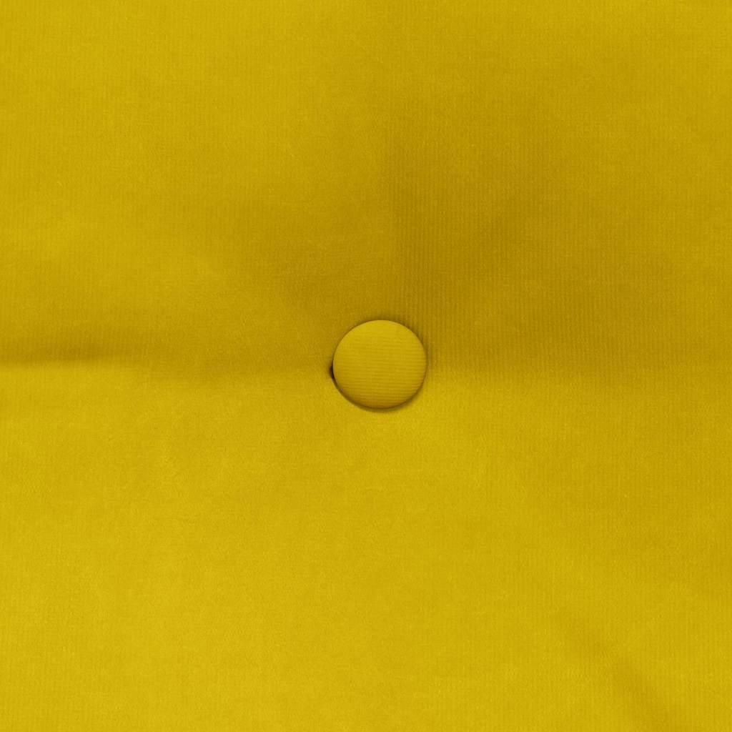 Cojín de Espalda Amarillo 100 x 24 x 50 cm Terciopelo