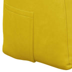 Cojín de Espalda Amarillo 100 x 24 x 50 cm Terciopelo