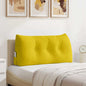 Cojín de Espalda Amarillo 100 x 24 x 50 cm Terciopelo