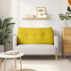 Cojín de Espalda Amarillo 100 x 24 x 50 cm Terciopelo