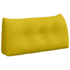 Cojín de Espalda Amarillo 100 x 24 x 50 cm Terciopelo