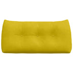 Cojín de Espalda Amarillo 100 x 24 x 50 cm Terciopelo