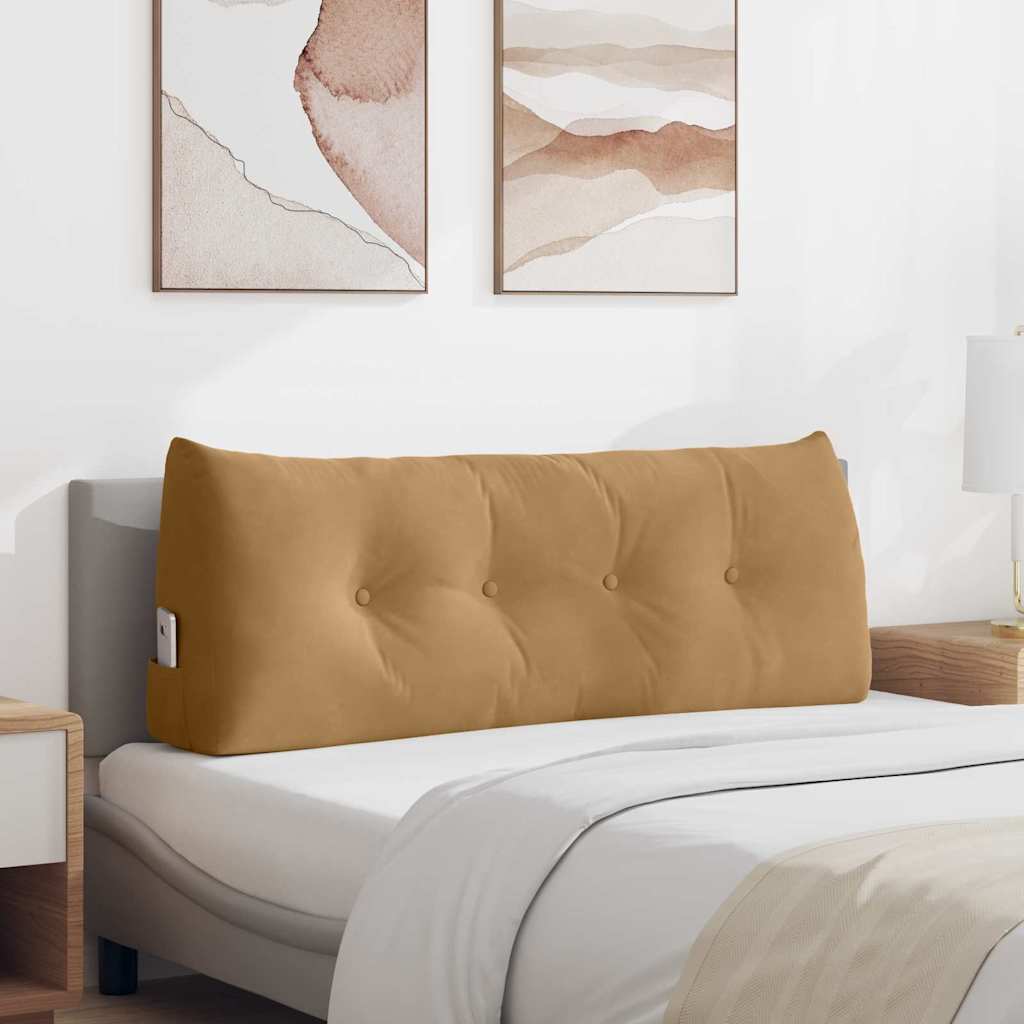 Cojín de Espalda Amarillo 100 x 24 x 50 cm Terciopelo