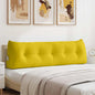 Cojín de Espalda Amarillo 100 x 24 x 50 cm Terciopelo