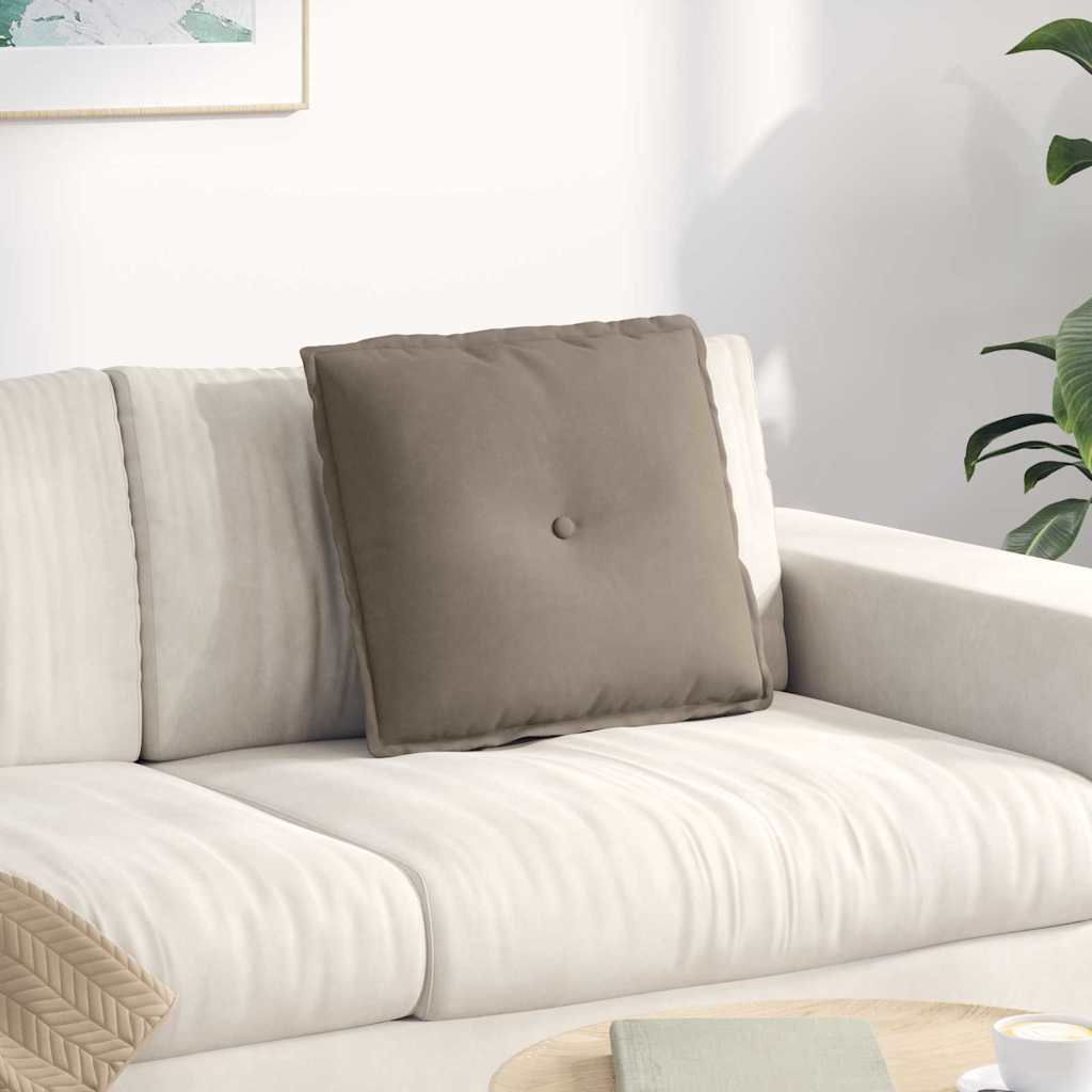 Cojín de Espalda Beige 100 x 50 cm Tela de microfibra