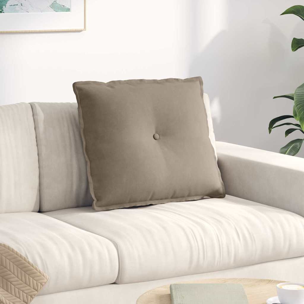 Cojín de Espalda Beige 100 x 50 cm Tela de microfibra