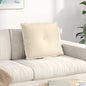 Light Yellow Back Cushion 100 x 50 cm Corduroy Fabric