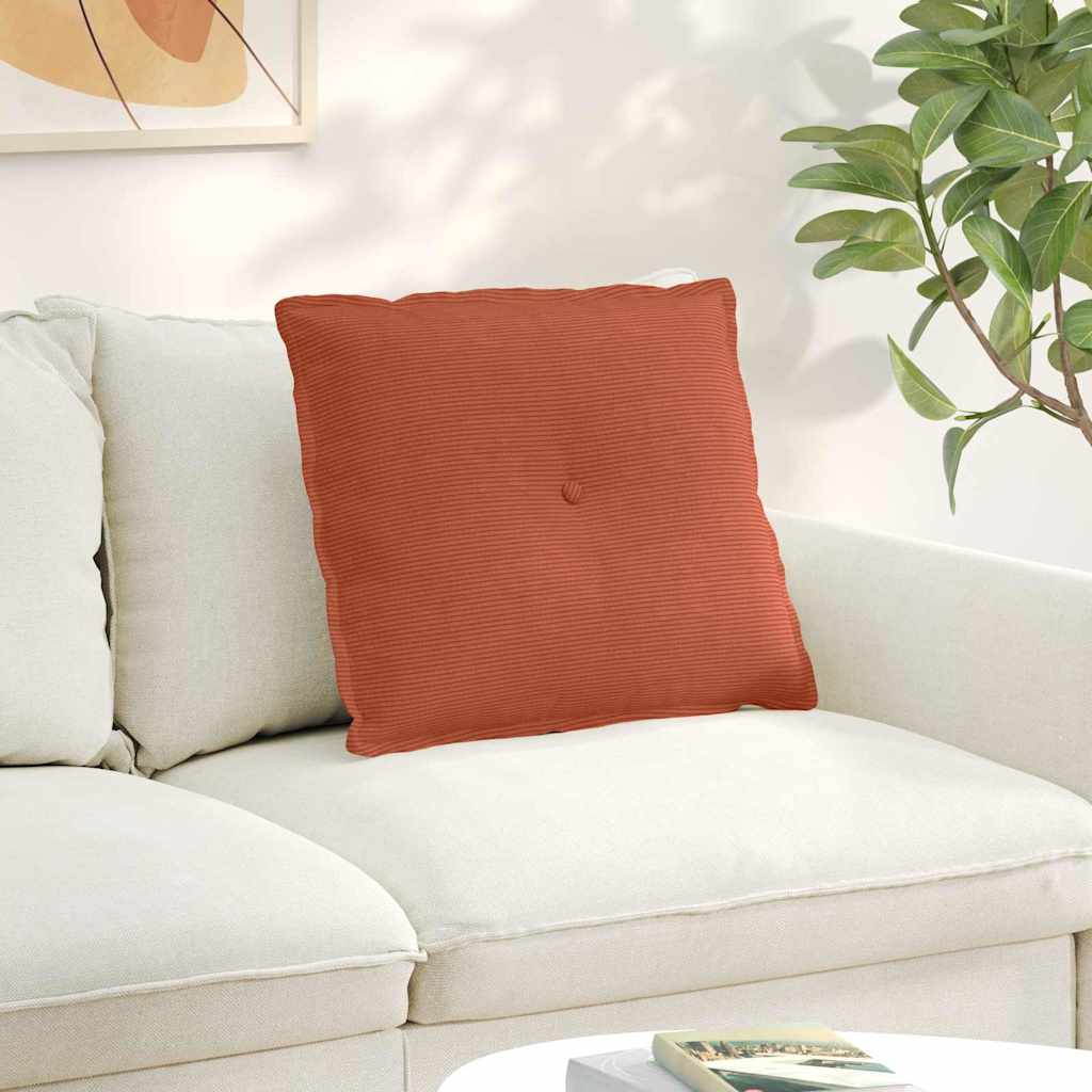 Cojín de Espalda Amarillo Claro 100 x 50 cm Tela de pana