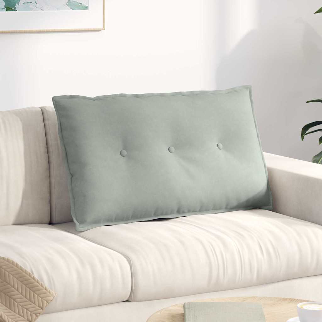 Cojín de Espalda Amarillo 100 x 50 cm Tela de pana