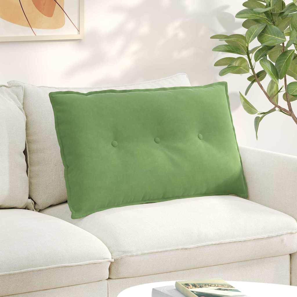 Cojín de Espalda Amarillo 100 x 50 cm Tela de pana