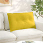 Cojín de Espalda Amarillo 100 x 50 cm Tela de pana